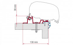 Adaptoare universale pentru Fiamma F65 / F80, montaj pe acoperis