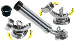 Adjustable 316 stainless steel tube holder