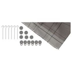 Arisol Quadro awning and valance mat, anthracite, various sizes - Img 2