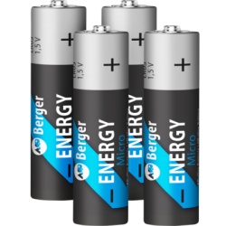 Baterie alcalina Berger Energy Micro AAA, 1.5V, 4 buc