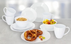 Berger Sevilla RPET tableware set, 16-piece set for 4 people, white - Img 2