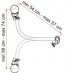 Bike-Block Pro 4 arm for bike rack, black - Img 2