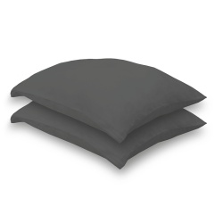 Camping cushion cover Walra Crispy Cotton 37×55 cm, set of 2, anthracite