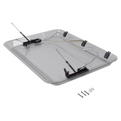 Capac sticlă crystal cu piese de montaj pentru trapa Dometic Heki 2 (4460000083) - Img 2