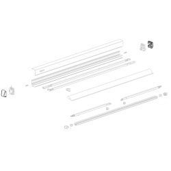 Capace de capăt antracit Thule pentru Omnistor 3200, stânga și dreapta (1500603518)