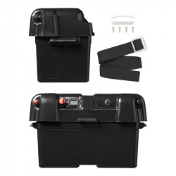 Car battery box with integrated voltmeter, USB and car battery sockets - Img 4