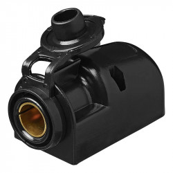 Car socket 12V/16A for DIN stecher, surface-mounting, 12 mm internal diameter