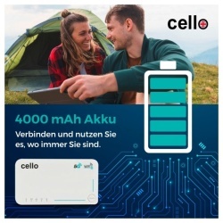 Cello C160 5G travel router with Wi-Fi 6, eSIM and a 4,000 mAh battery, 12V - Img 5