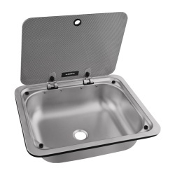 Chiuvetă incorporabilă Dometic CE99 cu capac din sticlă securizată, 41 x 33,5 cm