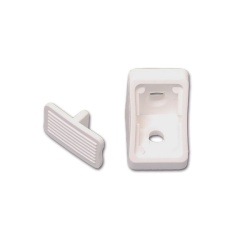 Coltar in 2 puncte pentru mobilier cu capac rabatabil, ALB