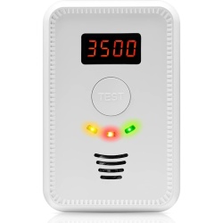 Detector de scurgeri gaz GPL și monoxid de carbon (CO) 12 V, cu afișaj digital