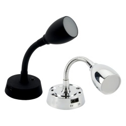 Dimatec Jolly Flexi Light 1,8 W cu priză USB, 4000 K, crom - Img 2