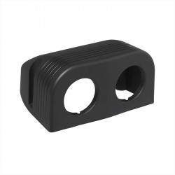 Double casing for surface mounting