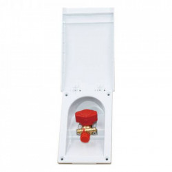 External gas connection for caravans or motorhomes