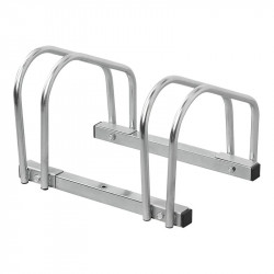 Galvanised steel outdoor bicycle rack, 2 places - Img 2