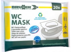 Hartie pentru protectia colacului de WC, 20 buc "WC mask", dizolvabila - Img 1
