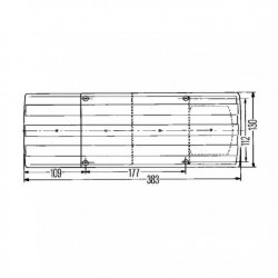 Hella SBBN stop lamp, 383 x 130 mm, WITH CEATA BEC - Img 2