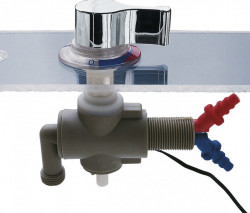 Hot/cold water coil for under-top mounting, mounting hole diameter ø 27mm, CROM - Img 2