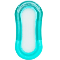 Inflatable pool mat, with headrest and safety valve, GREEN - Img 2