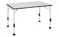 Ivalo 2 camping table with adjustable legs and MDF top 115 x 70 cm