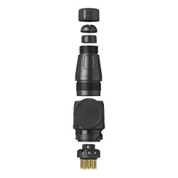 Jaeger 13-pin Stecher for cable mounting, ABS, 12V - Img 4