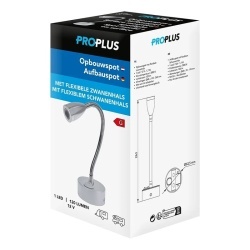 LED lamp with flexible neck for caravan interior, 120 lm, 1.7W - Img 5
