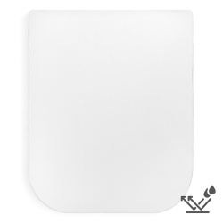 Lenjerie IMPERMEABILA cu elastic Walra, pat QUEEN SIZE 190 x 150 cm, ALB