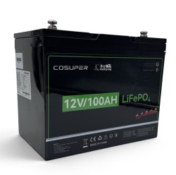 LiFePO4 battery, 12.8V, 100Ah with BMS and self-heating, 5000 cycles, class A cells