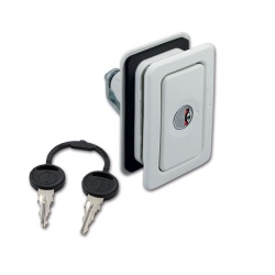 Lock for garage door, 70 x 110 mm, ALB