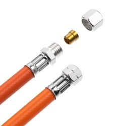 Low pressure gas hose: 1/4 thread and 8mm pipe connection - Img 2