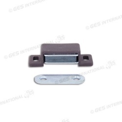 Magnet for caravan or motorhome furniture, brown