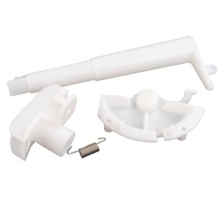 Mechanism for connecting the waste tank to the toilet C2/3/4