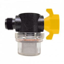 Metal particle filter for the protection of the water pump of caravans