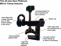 Mirror extension Milenco Aero Platinum (2 pieces) flat with arm 41,5 cm - Img 6