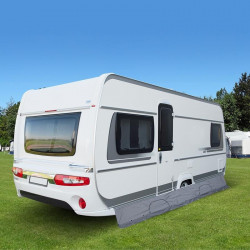 Motorhome protective skirt with storage pockets, 5.8 m
