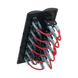 Panou cu 6 intrerupatoare iluminare LED cu sigurante automate, standard marin - Img 3