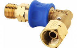 Quick coupling in L, CADAC for connection to gas cylinder