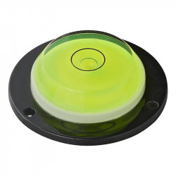 Round levelling pole for caravans or motorhomes