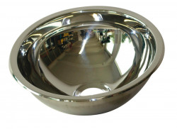 Round stainless steel sink, diameter 295 mm