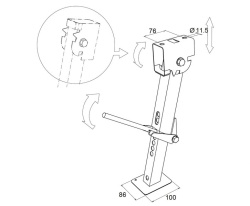 Set of 2 stabilisers for stabilising motorhomes - Img 2