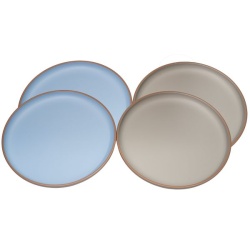 Set vesela Florento – 12 piese, maro / albastru deschis - Img 2