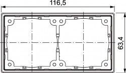 Spacer frame 12 mm for Presto 20000 system - Img 5