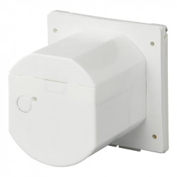 Square outdoor socket outlet for caravans / motorhomes with CEE plug and hinged cover, IP44, 16A - Img 3