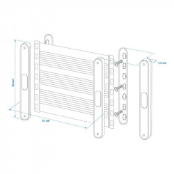 Storage pocket for caravans or motorhomes, 40 x 26.5cm - Img 5