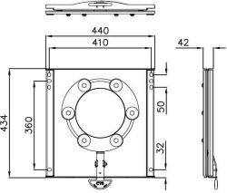Swivelling platform seat Ducato, Jumper, Boxer, Movano X250/290 - Img 5