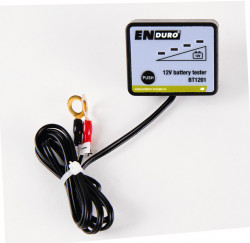 Tester for 12V battery, permanent fitting caravans, boats