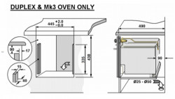 Thetford Duplex built-in oven for caravans or motorhomes - Img 2