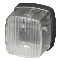 Trailer clearance lamp, front position (white) 66 x 62 mm, Radex 911