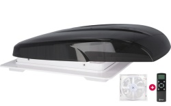 Ventilator - trapa 40 x 40 Berger, iluminare LED, functionare pe ploaie, capac negru - Img 5