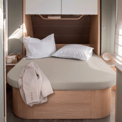 Walra Jersey (queen-size bed) with elastic, beige colour - Img 2